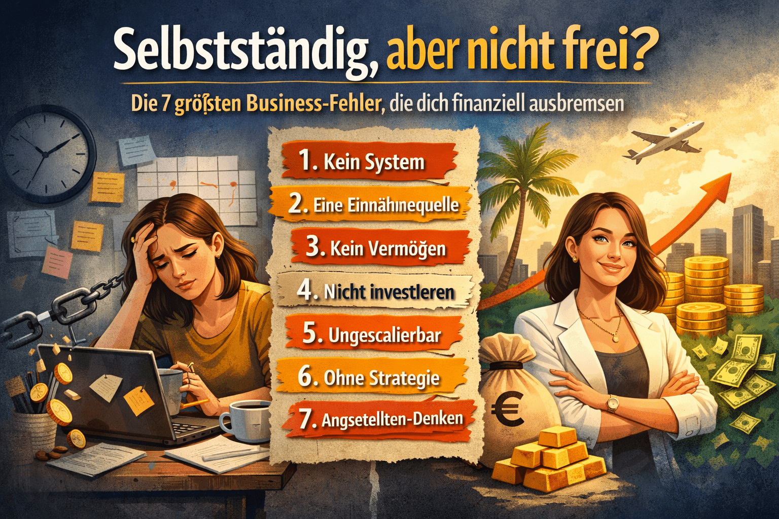 Strategie, Investieren, Business Skalieren, Fehler vermeiden, Mehr Geld, Mehr Umsatz